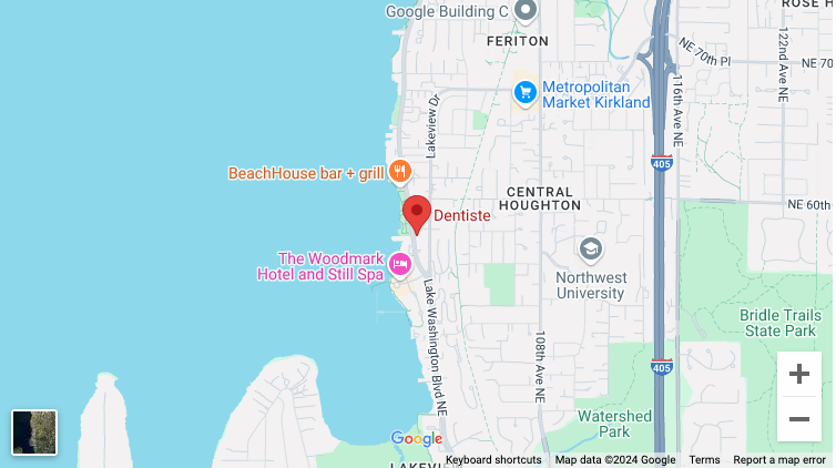 Map of Dentiste in Kirkland, WA